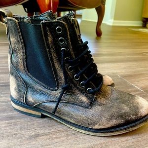 Naughty Monkey London Calling Combat Boots